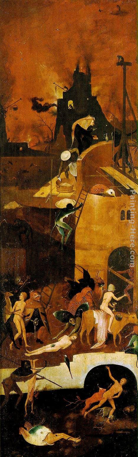 Hieronymus Bosch Haywain, right wing of the triptych